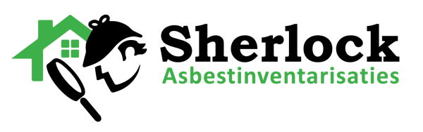 Sherlock Asbestinventarisaties logo met huis en vergrootglas