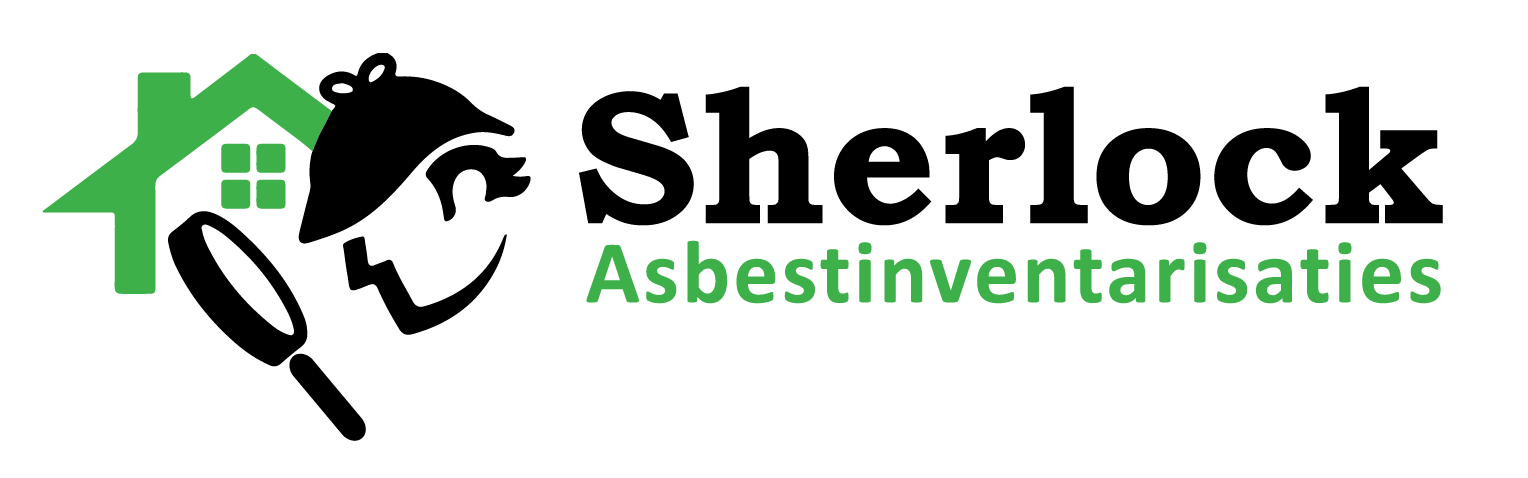 Sherlock Asbestinventarisaties logo met huis en vergrootglas